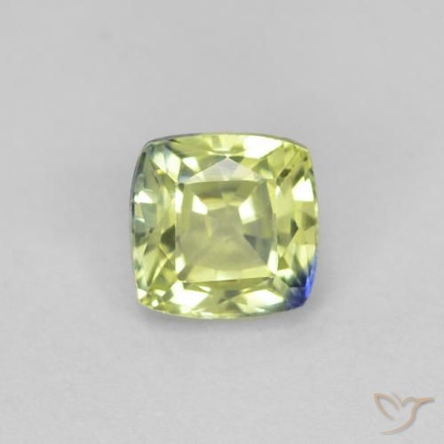 0.51ct Natural Multicolor Zafiro, Forma Cojín, VVS-VS