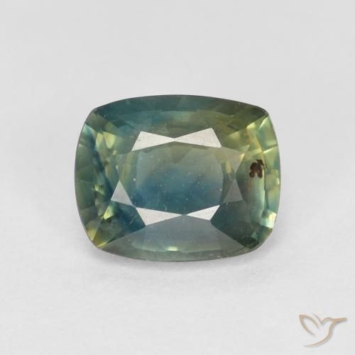 1.13ct Natural Multicolor Zafiro, Forma Cojín, VS