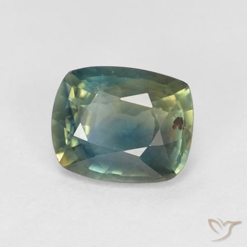 Zafiro Multicolor natural de 1.13 ct, Forma Cojín, VS
