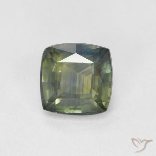 Zafiro Multicolor natural de 0.97 ct, Forma Cojín, VS