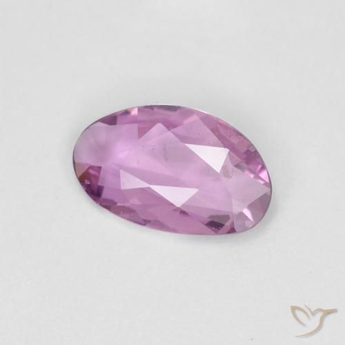 Zafiro Púrpura rosáceo intenso natural de 0.46 ct, Elegante, VS