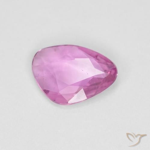 Zafiro Rosado púrpura real natural de 0.58 ct, Elegante, VS