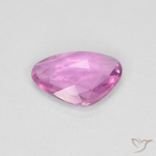 Zafiro Rosado púrpura real natural de 0.58 ct, Elegante, VS