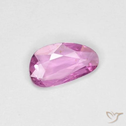 Zafiro Púrpura rosáceo intenso natural de 0.60 ct, Elegante, VS