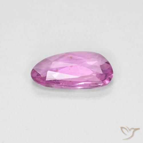 Zafiro Púrpura rosáceo intenso natural de 0.60 ct, Elegante, VS
