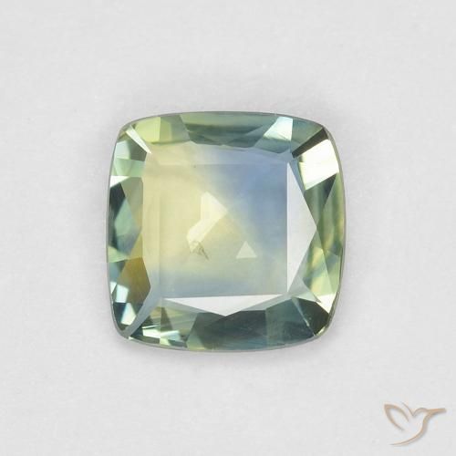 0.66ct Natural Multicolor Zafiro, Forma Cojín, VVS