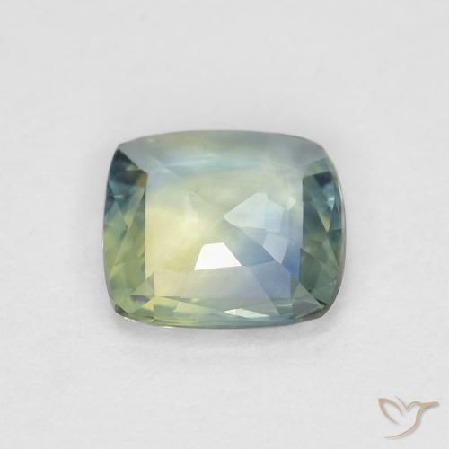 Zafiro Multicolor natural de 0.66 ct, Forma Cojín, VVS