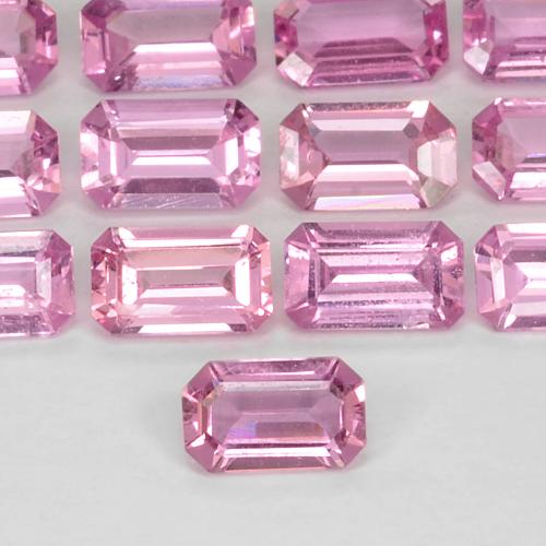 Zafiro Rosa natural de 0.32 ct, Corte Octágono / Esmeralda, VS