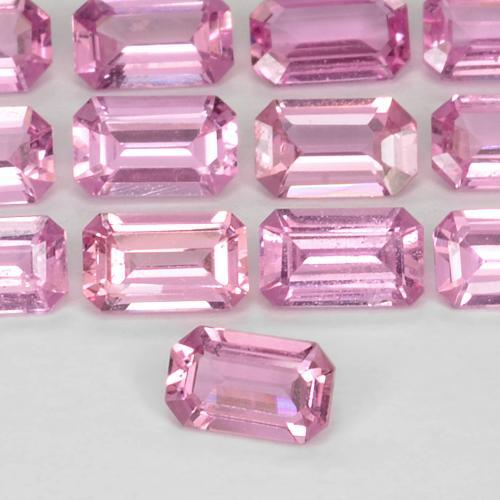 Zafiro Rosa natural de 0.32 ct, Corte Octágono / Esmeralda, VS