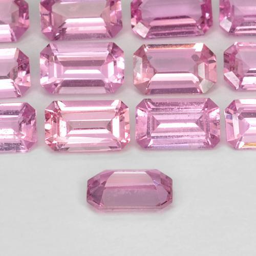 Zafiro Rosa natural de 0.32 ct, Corte Octágono / Esmeralda, VS