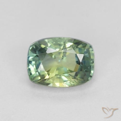 1.22ct Natural Multicolor Zafiro, Forma Cojín, VS