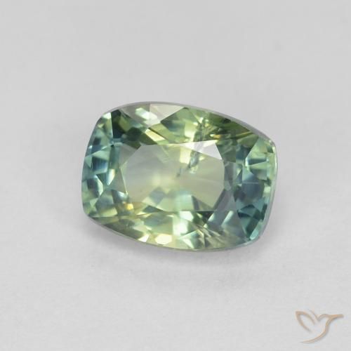 Zafiro Multicolor natural de 1.22 ct, Forma Cojín, VS