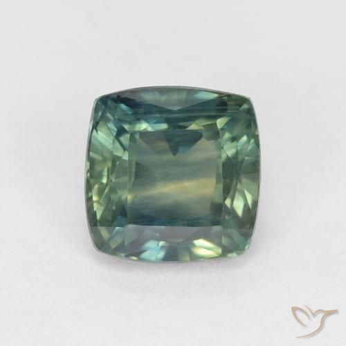 1.14ct Natural Multicolor Zafiro, Forma Cojín, VVS-VS