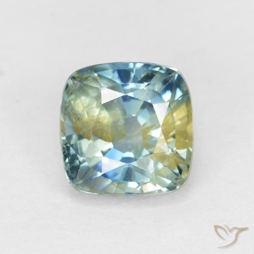 1.15ct Natural Multicolor Zafiro, Forma Cojín, VS