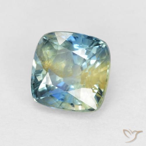 Zafiro Multicolor natural de 1.15 ct, Forma Cojín, VS