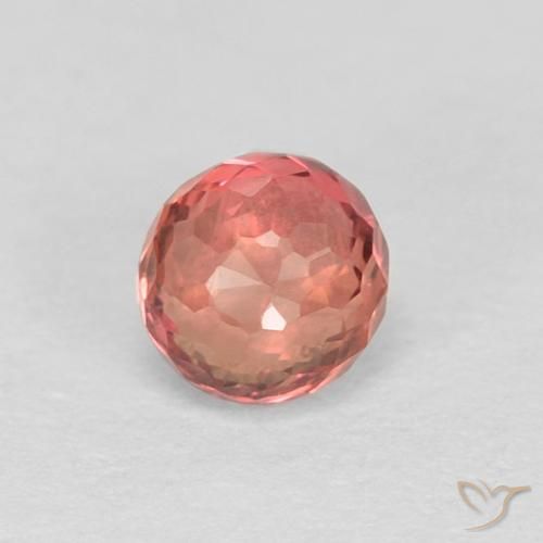 0.40ct Natural Rojo claro Zafiro, Redondo, VVS