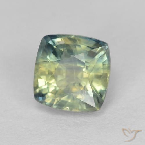 Zafiro Multicolor natural de 0.94 ct, Forma Cojín, VS-SI