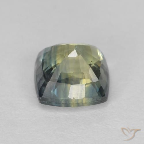 Zafiro Multicolor natural de 0.94 ct, Forma Cojín, VS-SI