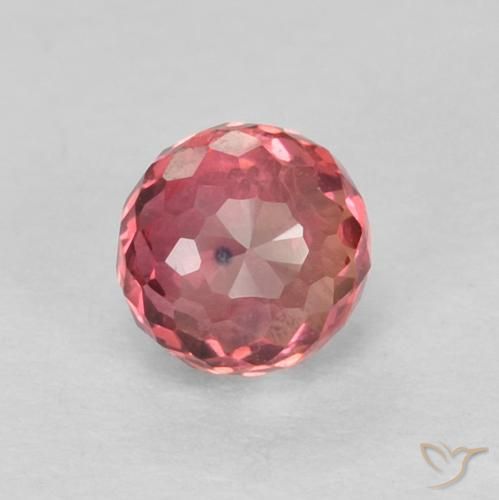 0.48ct Natural Rojo rosado Zafiro, Redondo, VVS-VS