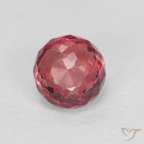 0.41ct Natural Medium Dark-Red Zafiro, Redondo, VVS