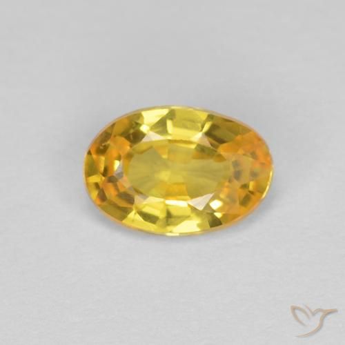 0.44ct Natural Dorado Zafiro, Ovalada, VVS