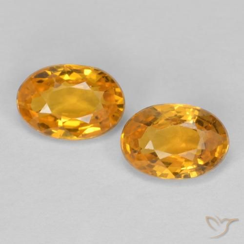 1.22ctw Natural Dorado naranja oscuro Zafiro, Ovalada, VVS