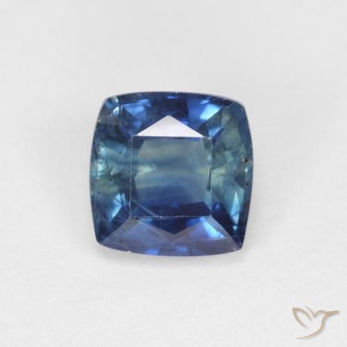 0.97ct Natural Cerceta Zafiro, Forma Cojín, VS-SI