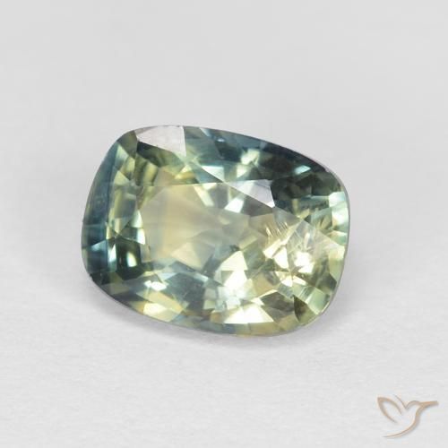 Zafiro Multicolor natural de 1.18 ct, Forma Cojín, VS-SI