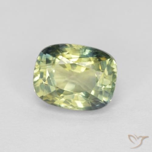 Zafiro Multicolor natural de 1.06 ct, Forma Cojín, VVS-VS
