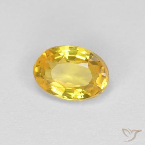 0.49ct Natural Dorado Zafiro, Ovalada, VVS