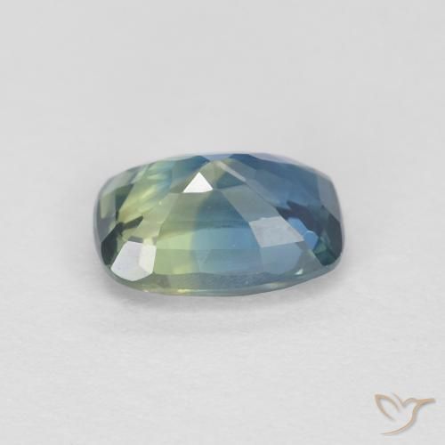 Zafiro Cerceta natural de 0.89 ct, Forma Cojín, VVS
