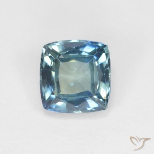 0.97ct Natural Cerceta Zafiro, Forma Cojín, VS