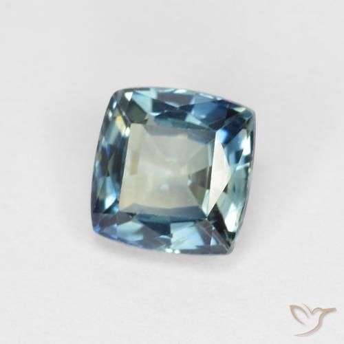 Zafiro Cerceta natural de 0.97 ct, Forma Cojín, VS