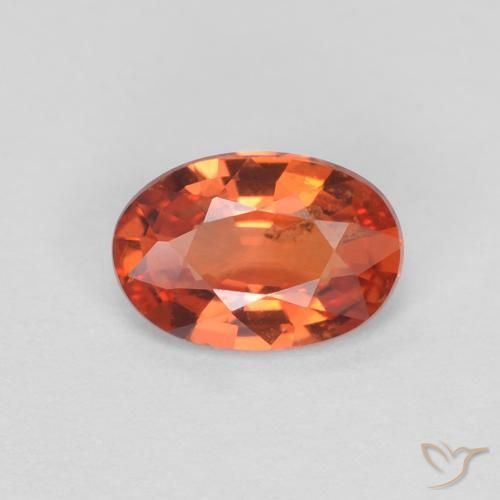 0.48ct Natural Rojo carmesí claro Zafiro, Ovalada, VS-SI