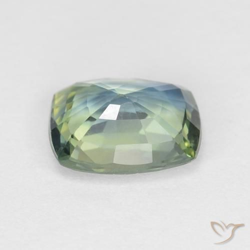 Zafiro Multicolor natural de 1.29 ct, Forma Cojín, VVS