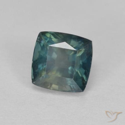 Zafiro Cerceta natural de 1.21 ct, Forma Cojín, VS