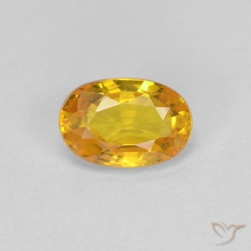 0.68ct Natural Dorado Zafiro, Ovalada, VVS