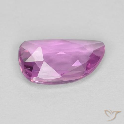 Zafiro Púrpura rosáceo intenso natural de 0.57 ct, Elegante, VVS-VS