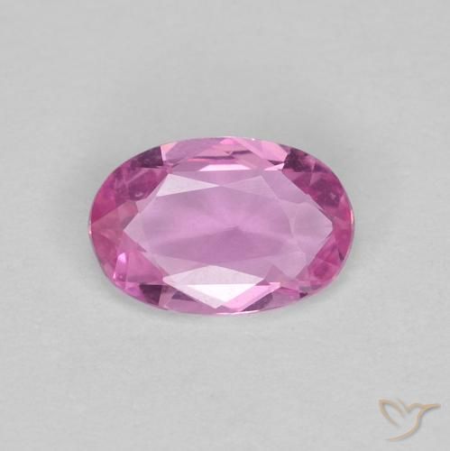 0.41ct Natural Rosa oscuro Zafiro, Ovalada, VVS-VS