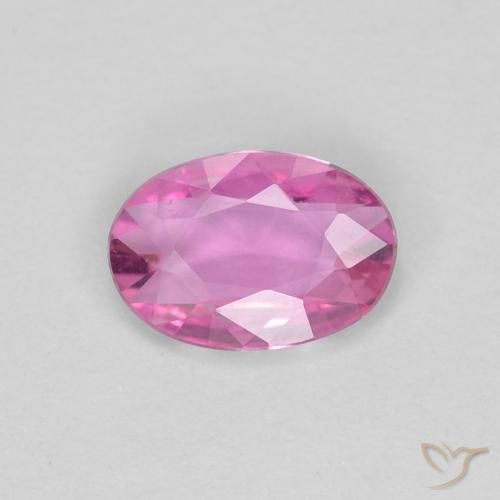 0.39ct Natural Rosado púrpura real Zafiro, Ovalada, VVS-VS