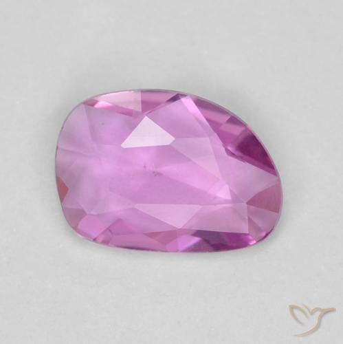 0.55ct Natural Púrpura rosáceo intenso Zafiro, Elegante, VVS-VS