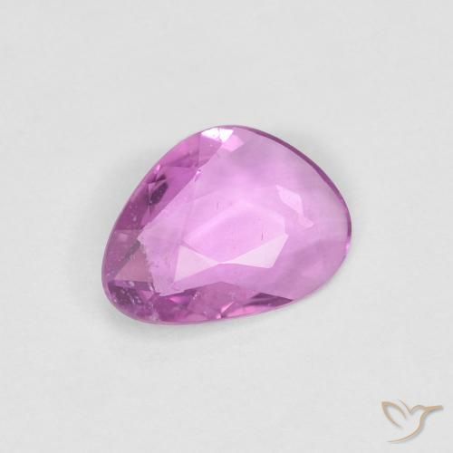 Zafiro Púrpura rosado natural de 0.63 ct, Elegante, VS