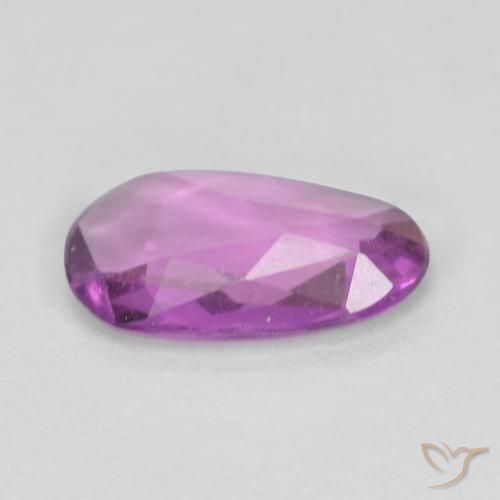 Zafiro Rosado púrpura real natural de 0.55 ct, Elegante, VVS