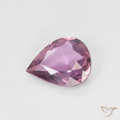 0.48ct Natural Medium Dark-Purple Zafiro, En forma de pera, VVS-VS