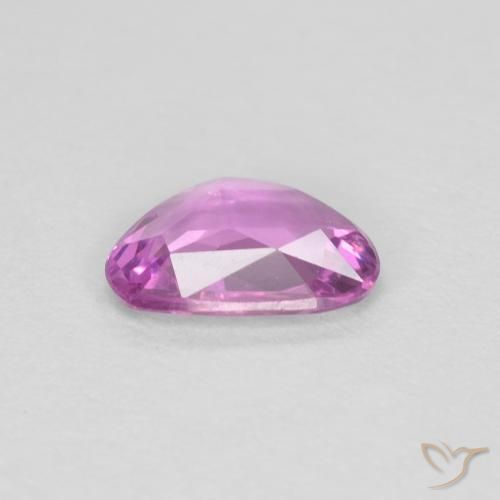 Zafiro Púrpura medio natural de 0.51 ct, Elegante, VVS-VS