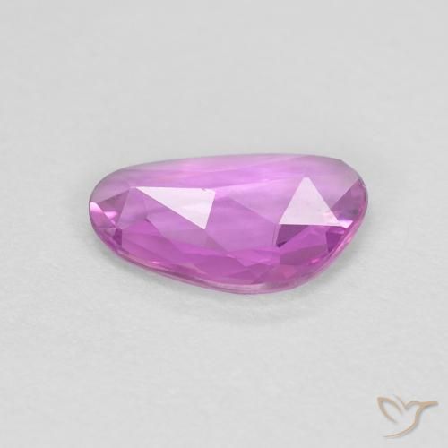 Zafiro Púrpura rosáceo intenso natural de 0.60 ct, Elegante, VVS