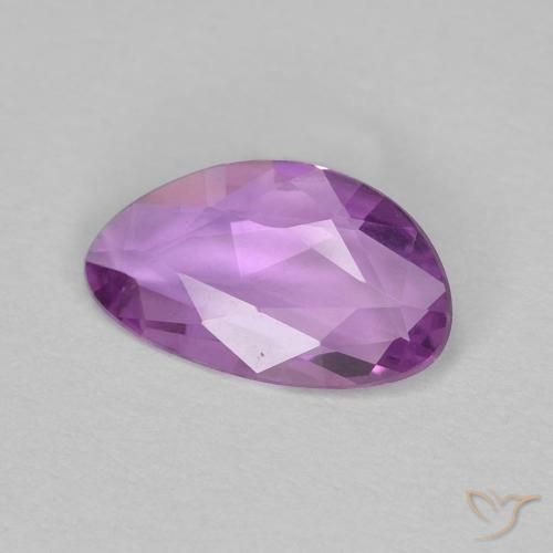 Zafiro Púrpura violeta natural de 0.58 ct, Elegante, VVS