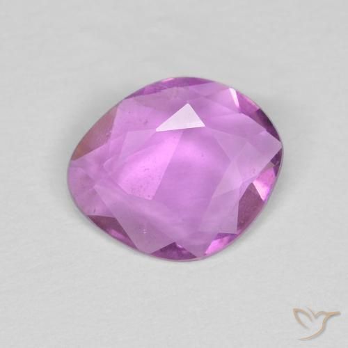 Zafiro Púrpura eléctrico natural de 0.59 ct, Elegante, VS