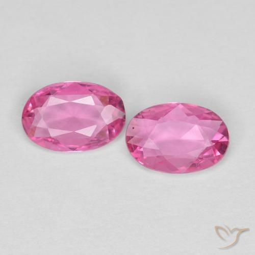 0.62ctw Natural Rosa oscuro Zafiro, Ovalada, VVS