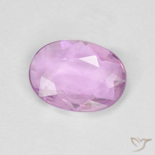 Zafiro Púrpura medio natural de 0.67 ct, Ovalada, VS